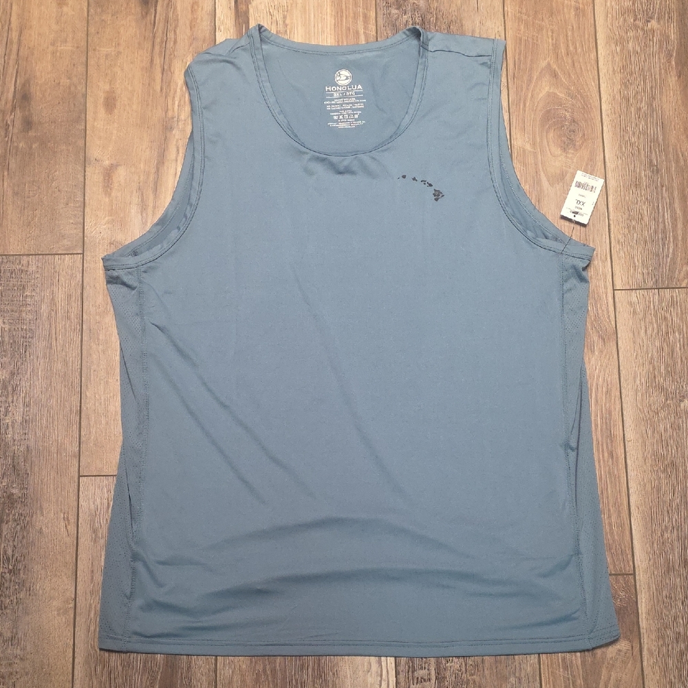 NWT Men's Honolua Surf Co Sport Tank Top in Teal Light Blue Size 3XL